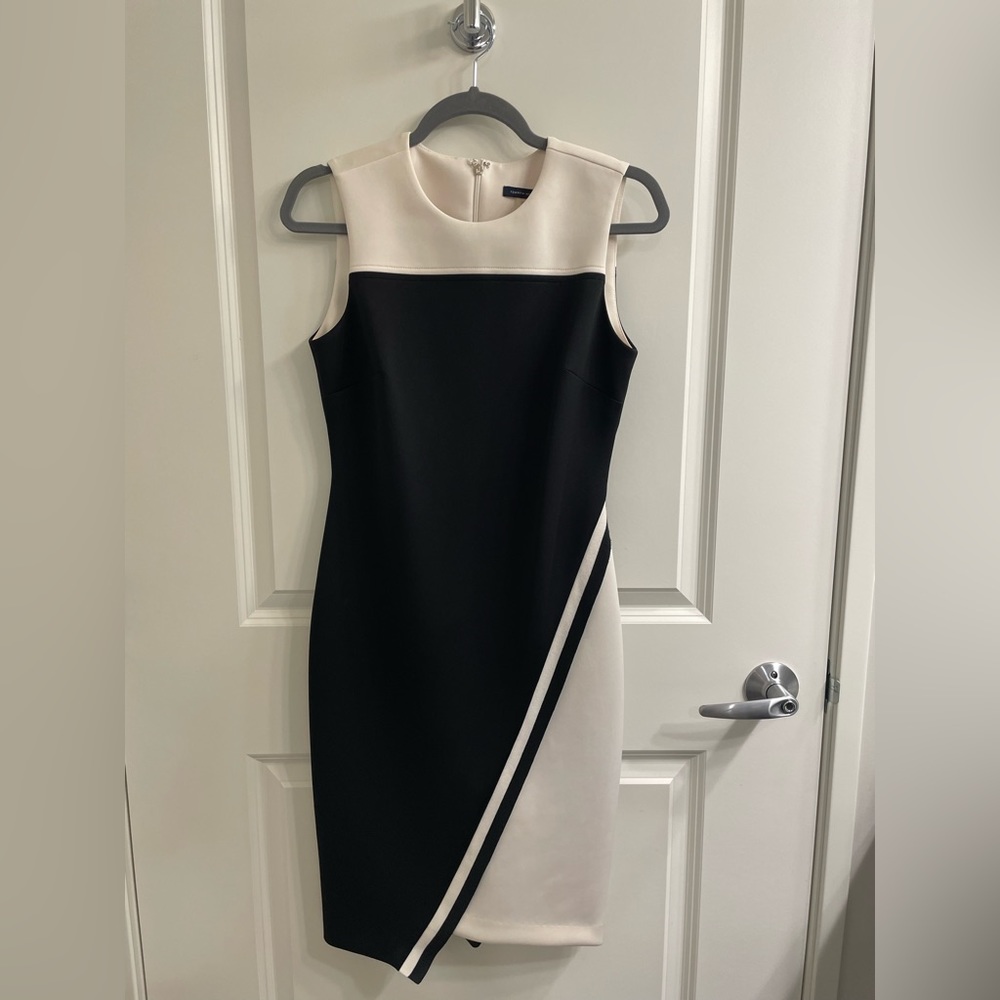 Tommy Hilfiger Color Block Asymmetrical Dress